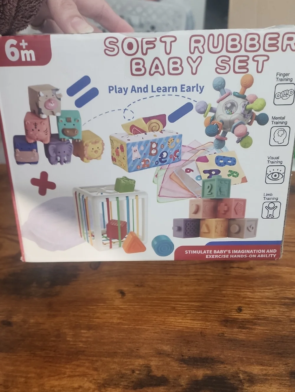 4-1 Baby Toys For 6-12 Months Montassori Baby Toys For 6-18 Months, Infant Teeth